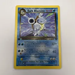 2000 Pokemon Team Rocket First Edition Dark Blastoise #20/82. T4404 - Image 1
