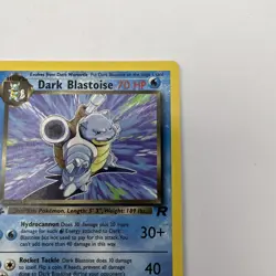 2000 Pokemon Team Rocket First Edition Dark Blastoise #20/82. T4404 - Image 4
