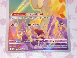 Rapidash 189/182 Illustration Rare | Pokemon TCG: Destined Rivals | Near Mint NM - Image 3