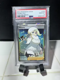 PSA 10 2021 Pokemon SWSH Chilling Reign FA Melony #195 GEM MINT - Image 1