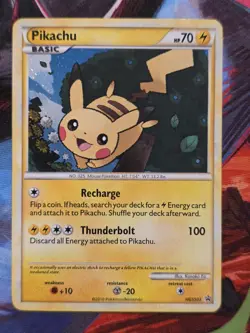 Pikachu HGSS03 Swirl Pokemon TCG: 2010 HGSS Black Star Promo LP/NP - Image 1