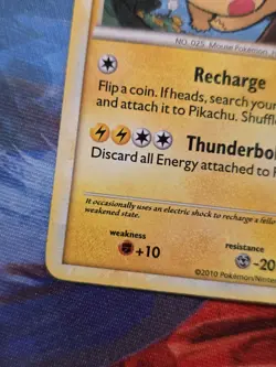 Pikachu HGSS03 Swirl Pokemon TCG: 2010 HGSS Black Star Promo LP/NP - Image 4