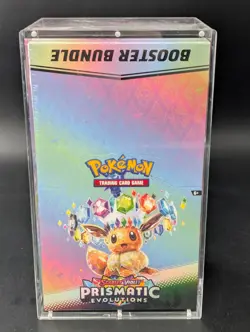 Pokemon TCG S&V Prismatic Evolutions Booster Bundle Display Case w/Acrylic Case - Image 1