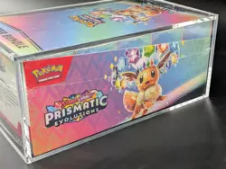 Pokemon TCG S&V Prismatic Evolutions Booster Bundle Display Case w/Acrylic Case - Image 4