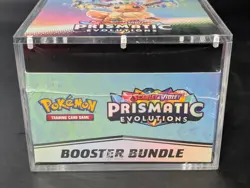 Pokemon TCG S&V Prismatic Evolutions Booster Bundle Display Case w/Acrylic Case - Image 5