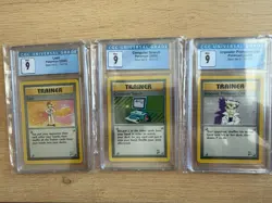 Pokemon Base Set 2 Trainer CGC 9 Lot - Image 1