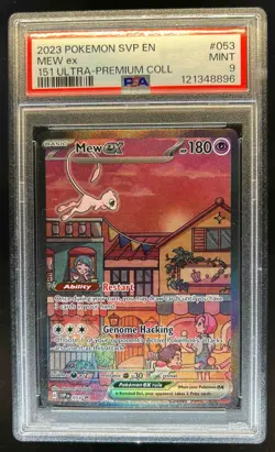 2023-25 Pokemon SV Black Star Promos SVP EN Mew ex #053 PSA 9 - Image 1