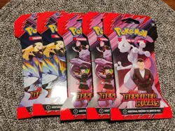 Pokemon Destined Rivals Sleeved Booster Pack x5 🔥 - Image 1