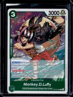 2026 One Piece The Azure Sea's Seven Monkey D Luffy #OP14-034 - Image 1