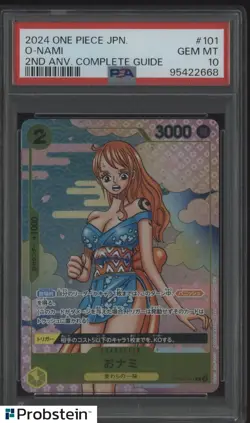 2024 One Piece JPN 2nd Anniversary Complete Guide #101 O-Nami PSA 10 GEM MINT - Image 1