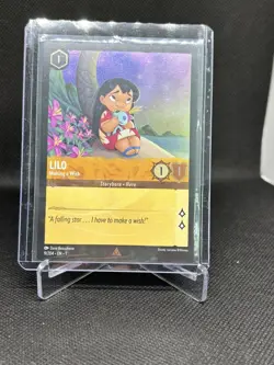 Disney Lorcana TCG Lilo Making a Wish 9/204 Cold Foil Card First Chapter - Image 1