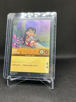 Disney Lorcana TCG Lilo Making a Wish 9/204 Cold Foil Card First Chapter - Image 3