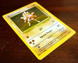 Hitmonchan - Holographic Rare Base Set WOTC Pokemon Card - 7/102, LP - Image 1