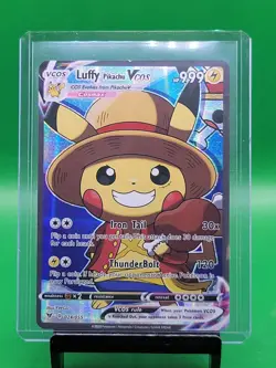 Pikachu X Luffy - One Piece - Pokemon Cosplay Card Holo - Image 1