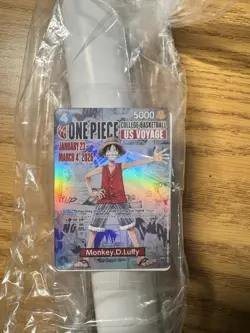 One Piece Monkey. D. Luffy Card & Poster Rutgers College Basketball sealed. - Image 1