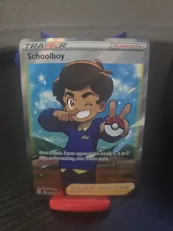 Pokemon TCG Fusion Strike Schoolboy Trainer Card 261/264 Full Art - Image 1