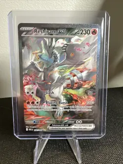 Reshiram EX 166/086 White Flare Holo Card Freshly Pulled NM Condition - Image 1