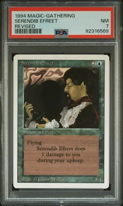 1994 MTG REVISED SERENDIB EFREET PSA 7 - Image 1