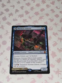 Norman Osborn #39 NM/M MTG Spiderman Magic Card Blue Mythic - Image 1