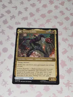 Norman Osborn #39 NM/M MTG Spiderman Magic Card Blue Mythic - Image 2