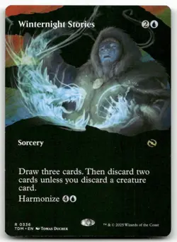 Winternight Stories (Borderless) #336 MTG Tarkir TDM NM X1 - Image 1