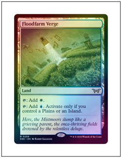 1x Floodfarm Verge, Foil, Magic the Gathering MTG NM - Image 1