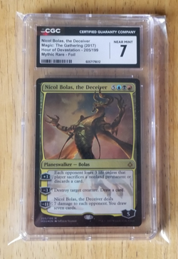 Magic the Gathering- Nicol Bolas The Deceiver- Mythic Rare Foil - CGC Grade 7 - Image 1