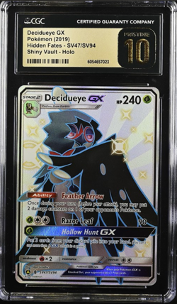 Pokemon Tcg Decidueye GX Hidden Fates SV47/SV94 Ultra Rare CGC 10 Pristine - Image 1