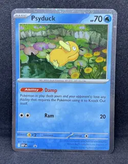 Pokemon TCG Psyduck MEP 007 Black Star Promo Cosmos Holo Promo Rare - Image 1