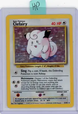 Clefairy Base Set Holo Rare 005/102 HP Pokemon 1999 - Image 1