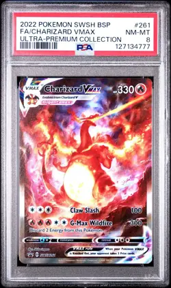 PSA 8 - Charizard VMAX Promo SWSH261 Ultra Premium Collection UPC Pokemon 151 - Image 1