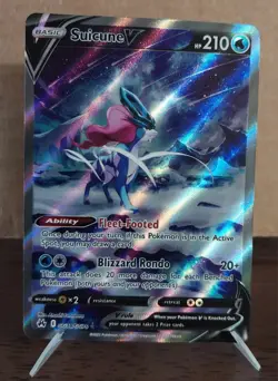 NM Suicune V #GG38/GG70 Crown Zenith Galarian Gallery Pokemon TCG Ultra Rare RAW - Image 1