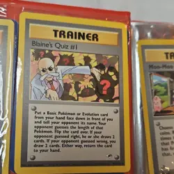 Pokemon Gym Heroes Blaine's Quiz #1 97/132 Rare Trainer Regular Unlimited - Image 1