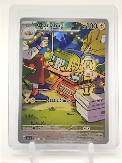 CHARJABUG 2024 POKEMON TEMPORAL FORCES ILLUSTRATION RARE 169/162 Q0165 - Image 1