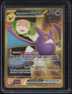 2025 Pokemon DRI EN Hyper Rare #242 Team Rocket's Crobat ex - Image 1
