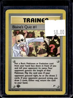 2000 Pokemon Gym Heroes 1st Edition Blaine's Quiz #1 #97/132 - Image 1