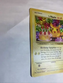 Birthday Pikachu 24 Celebrations Classic Collection Holo Pokemon Flawless - Image 3