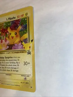 Birthday Pikachu 24 Celebrations Classic Collection Holo Pokemon Flawless - Image 4