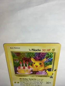 Birthday Pikachu 24 Celebrations Classic Collection Holo Pokemon Flawless - Image 5