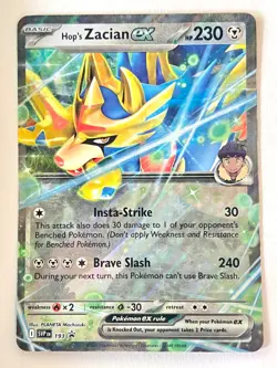 Hop’s Zacian ex SVP 193 Black Star Promo Journey Together Pokemon - Near Mint NM - Image 5