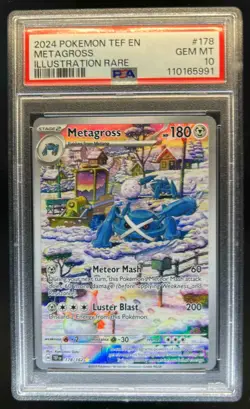 2024 Pokemon SV Temporal Forces TEF EN Metagross #178/162 PSA 10 - Image 1