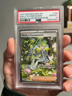 2025 POKEMON MEG EN-MEGA EVOLUTION #186 WALLY'S COMPASSION PSA 10 - Image 1