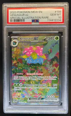 2023 Pokemon SV 151 MEW EN Venusaur ex #198/165 PSA 10 - Image 1