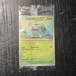 Pokemon 151 Stamped Promo Bulbasaur (Best Buy) 001/165 *SEALED* - Image 1