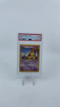 1999 Pokemon Base Abra #43 PSA 6 EX-MT TCG - Image 1