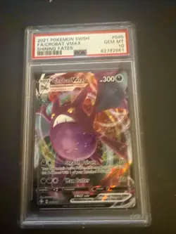 2021 Pokemon Sword & Shield Shining Fates Crobat VMAX #045 Full Art PSA 10 - Image 1