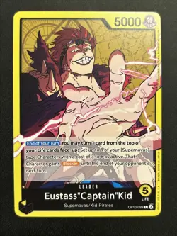 Eustass "Captain" Kid Leader Royal Blood One Piece TCG OP10-099 NM - Image 1