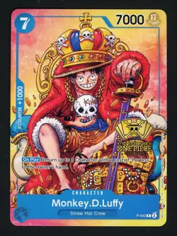 Monkey.D.Luffy (2nd Anniversary Stamped) P-043 One Piece Promo Non Foil - Image 1