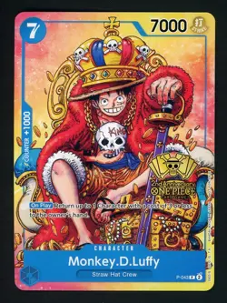 Monkey.D.Luffy (2nd Anniversary Stamped) P-043 One Piece Promo Non Foil - Image 1
