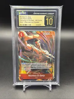 Monkey D. Garp Alt Art OP13-016 One Piece English Card CGC Pristine 10 - Image 1